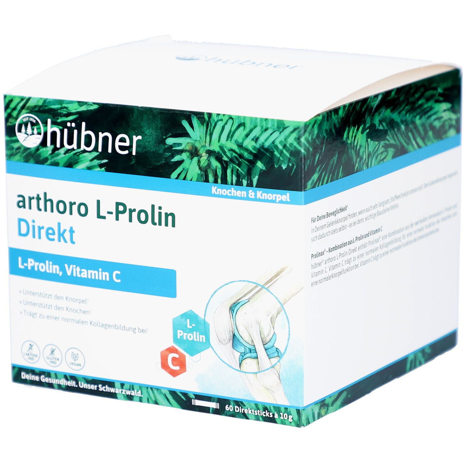 Hübner arthoro L-Prolin Direkt Pulver 60x10 g