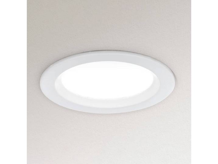 ORION Dimmbare LED-Einbauleuchte Spock Ø 9 cm weiß Spock, dimmbar, weiß / opal, für Wohn- / Esszimmer, Metall, Modern
