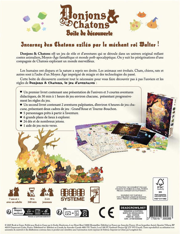 Book in Game Donjons et Chatons : Boîte de découverte