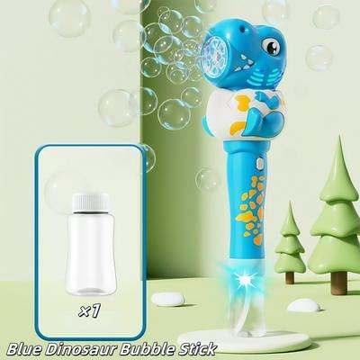 JoyToys Glow Roar Bubble Machine For Kids Dinosaur & Giraffe Automatic Bubble Blower Toy blue