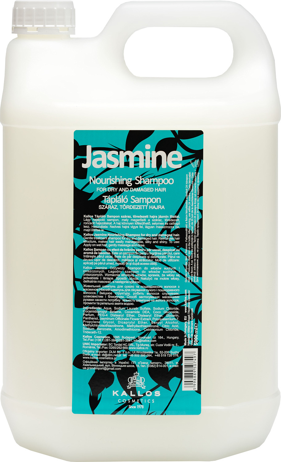 Kallos Jasmine Nourishing Shampoo 5000 ml KA-K0749