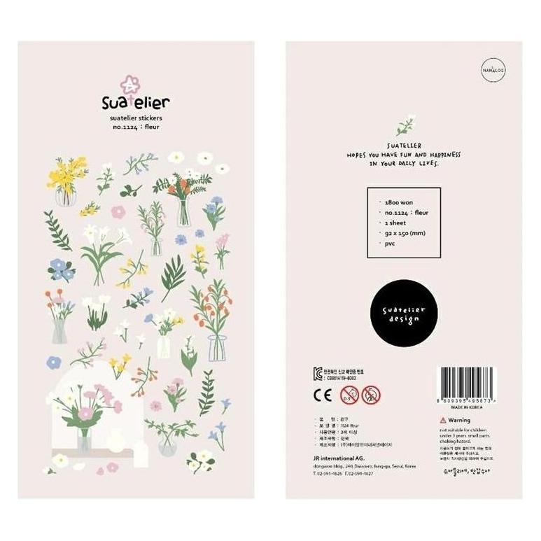 Appree Dekorative Aufkleber mit Wildblumen (47993401)