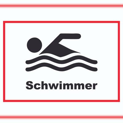 HB-Druck Schwimmer Schild A0 (841x1189mm)