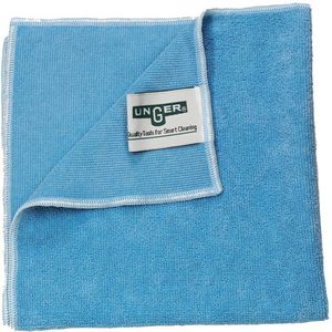Unger Allzwecktuch SmartColor MicroWipe 4000, 38 x 40 cm, aus Mikrofaser, blau, waschbar, 10 Stück