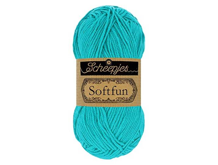 Scheepjes Garen, Katoen, 2423 Bright Turquoise, 1x50g
