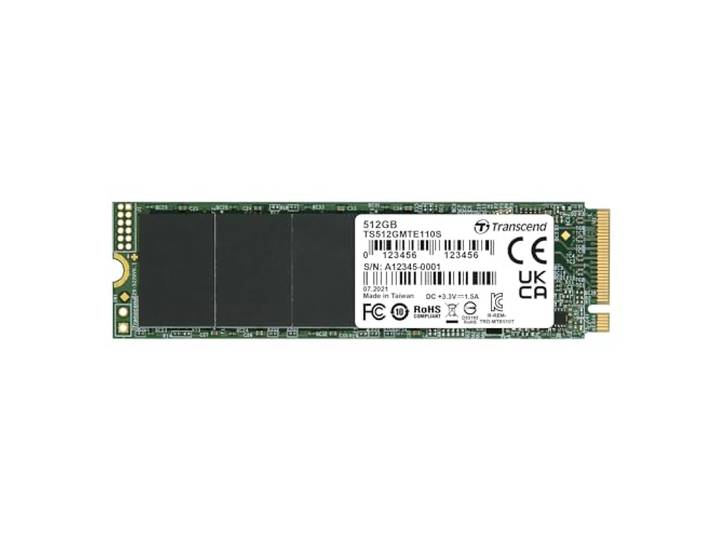 Transcend TS512GMTE110S 512GB PCIe SSD 110S Gen3 x4-interface