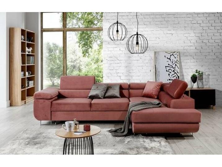 JVmoebel Ecksofa Modern L Form Ecksofa – Designer Eckcouch Textil Sofa Garnitur, Made in Europa