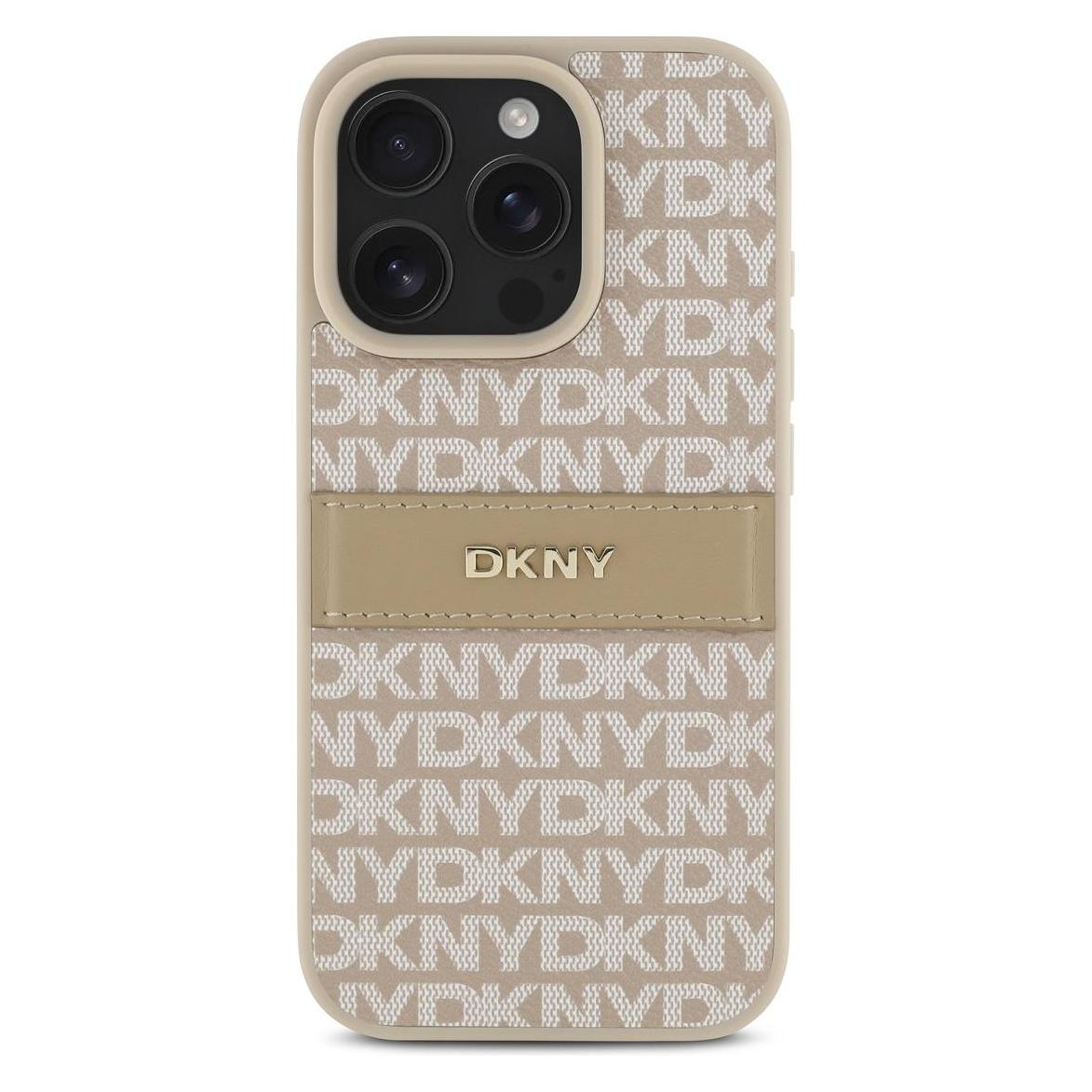 DKNY Repeat Pattern Tonal Stripe Backcover (Apple iPhone 16 Pro Max) (DKHCP16XPRTHSLP)