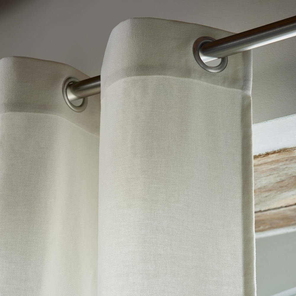 Madura Rideau en coton blanc 350x270 cm Blanc 350x270cm
