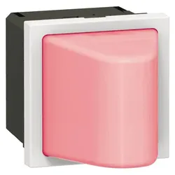 Legrand 078560 Info-Lichtsignal mit Abdeckung. rot 12/24VAC/DC 2-modulig Mosaic