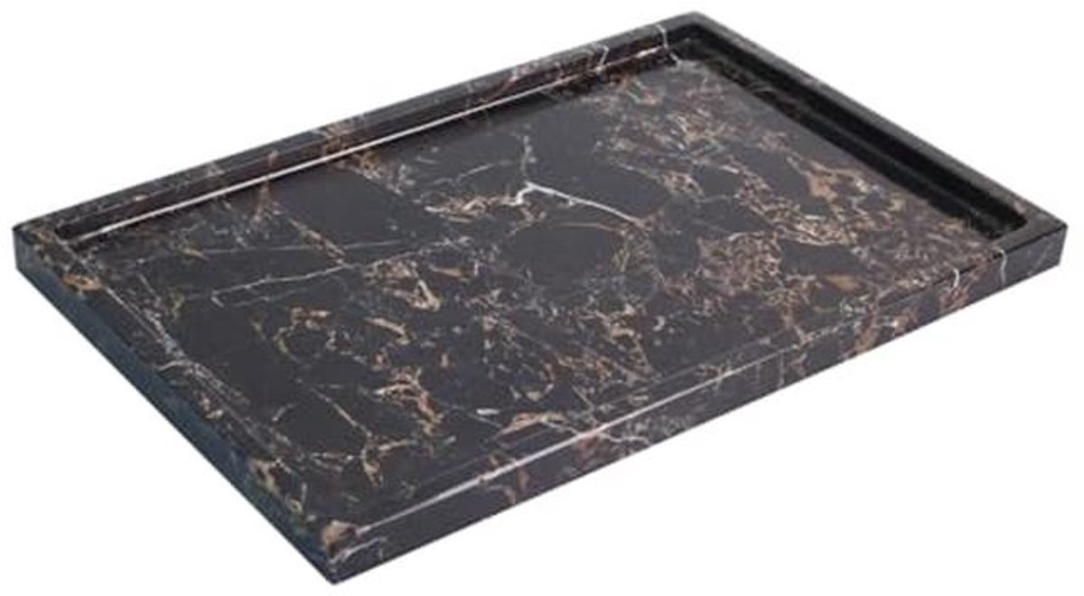 Natuurlijk Marmeren Dienblad - Luxe Calaccata Design voor Badkamer, Keuken en Dressoir
