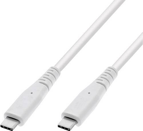 Value USB-C Kabel USB 3.2 Gen2 USB-C Stecker, USB-C Stecker 5m Weiß 11.99.9066
