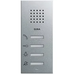 Gira, Klingel + Türsprechanlage, 125026 Wohnungsstation AP System 55 Farbe alu