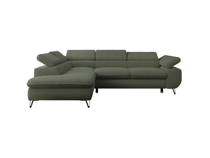ECKSOFA PETER L Grün Boucle - Links Seite