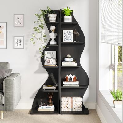 Bluebell Unique Corner Shelf Bookcase