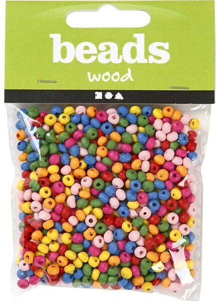 Beads Træperler   4 Mm   1500 Stk.