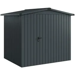 Hörmann Ecostar Metall-Gerätehaus "Euroline Trend" mit Satteldach ESD 4,anthrazitgrau,214 x 166 cm