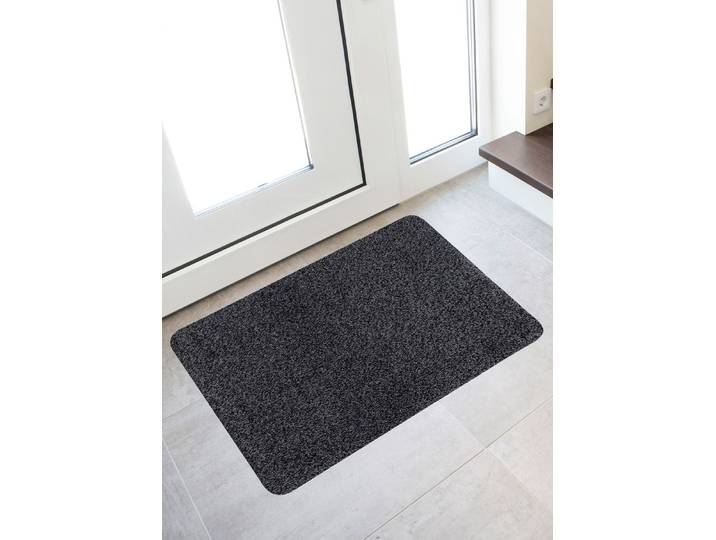 Waschbare Schmutzfangmatte für innen und außen, Anthrazit, Größe 110 (60x100 cm)