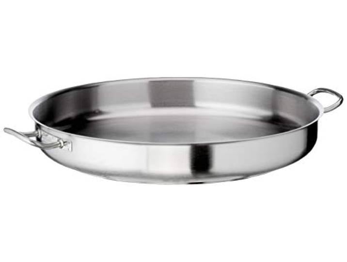 Lacor – 8414271004445 Paella-Pfanne mit Deckel, 60 cm, Edelstahl Langlebiges Profi-Utensil; entwickelt für optimale Leistung und schnelle, unkomplizierte Reinigung in der Spülmaschine