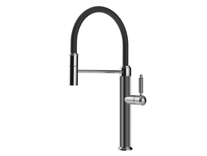 GESSI mitigeur robinet de cuisine 60634 VENTI20 Collection (Chrome - Métal)