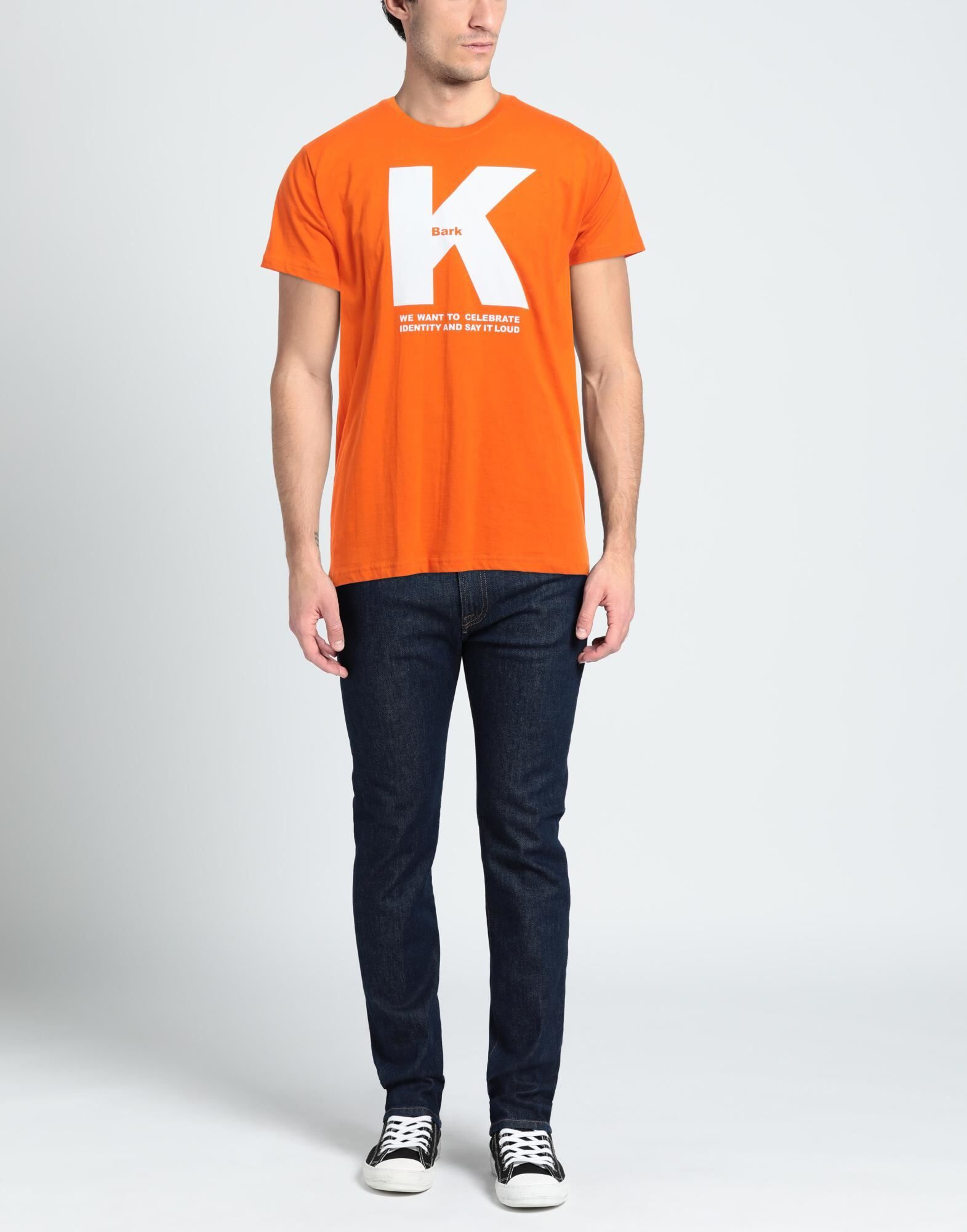 Bark Camiseta Hombre Naranja M Hombre