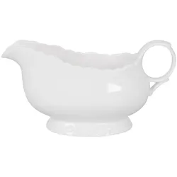 Chic Antique Soßenkanne Sauciere Provence, L19/B10 cm / 440 ml, weiß
