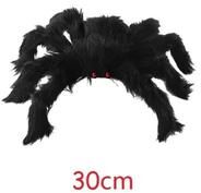 Uplift Treasures Giant Plush Black Spider Halloween Decoration 30cm
