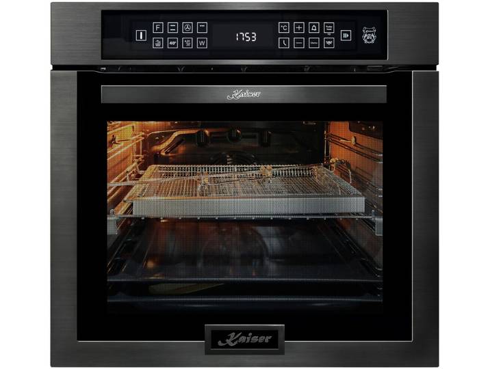 Kaiser Küchengeräte Backofen Einbaubackofen,86L 15 Fkt. Grill Air fryer Full Touch EH 6306 N RS, mit 1-fach-Teleskopauszug, Katalytische Selbstreinigung