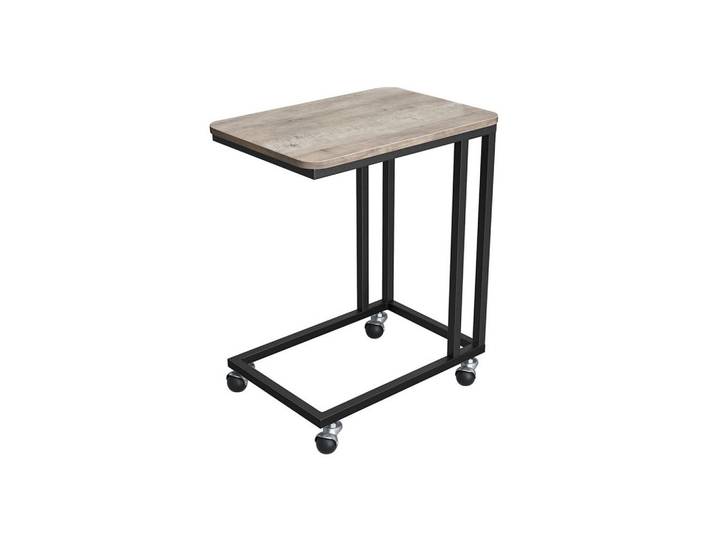 Hansiro Beistelltisch Kaffeetisch, Schwarz, Holzwerkstoff, 35x55x50 cm, Wohnzimmer, Wohnzimmertische, Beistelltisch