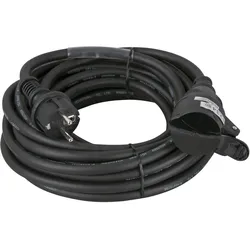 DAP Schuko to Schuko, 10 A/230 V Cable 3x 2.5 mm2 15 m