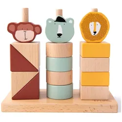 Trixie Baby Holz Stapelspiel mit Tieren