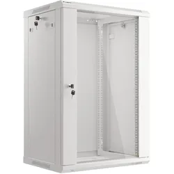 Lanberg Wand- Rack 19 " 18U 600X450mm grau (18 HE, 19 Zoll Rack), Serverschrank, Grau