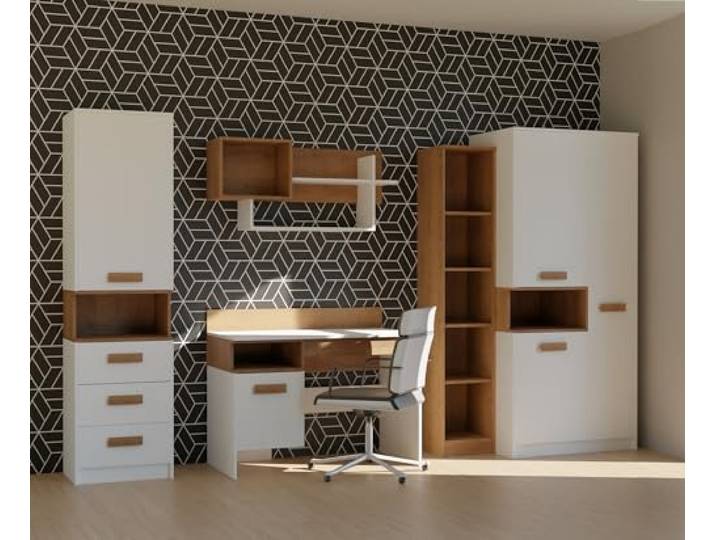 GRANT Möbelset Set 30, Kleiderschrank, Schreibtisch, Regale, Jugendzimmer