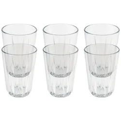 APS 6er set Trinkbecher Set -CRYSTAL-  Tritan, 0,15 Liter/ 10550