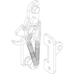 Türverschluß komplett. Columna - 8738803799