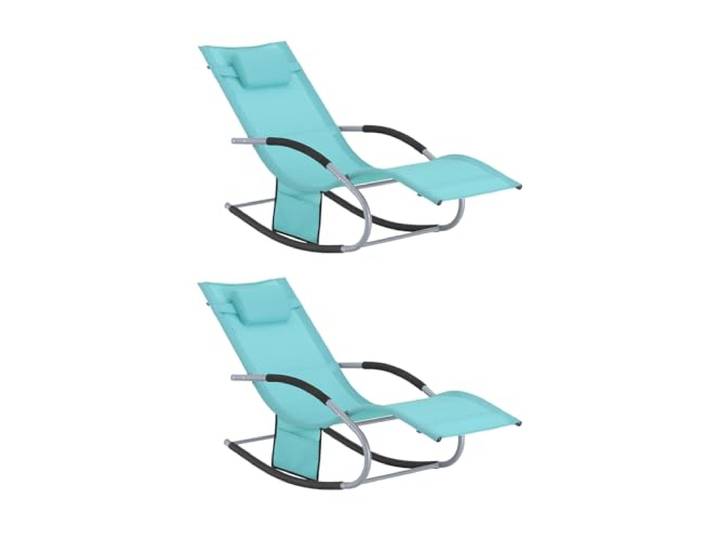 SoBuy 2er-Set Gartenliegen mit Kopfkissen 150x87x63cm Belastbar bis 150kg