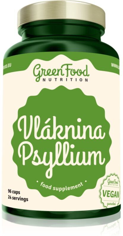 GreenFood Nutrition Psylium capsules pour favoriser la digestion 96 cps