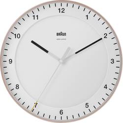 Braun 67110 Funk Wanduhr 330 mm Pink, Weiß