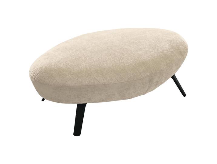Moderano Hocker, Creme, Metall, oval, 117x43x78 cm, Fußauswahl, erweiterbar (Typenauswahl), Stoff-/Lederauswahl, Wohnzimmer, Hocker, Sitzhocker