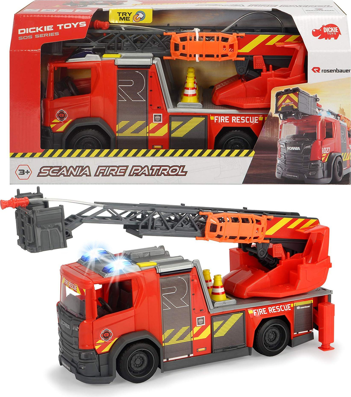 Dickie Toys 203716017038 Rok/Roken in Rood