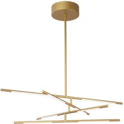 Nova Luce 9180781 Raccio LED Pendelleuchte Messing Gold