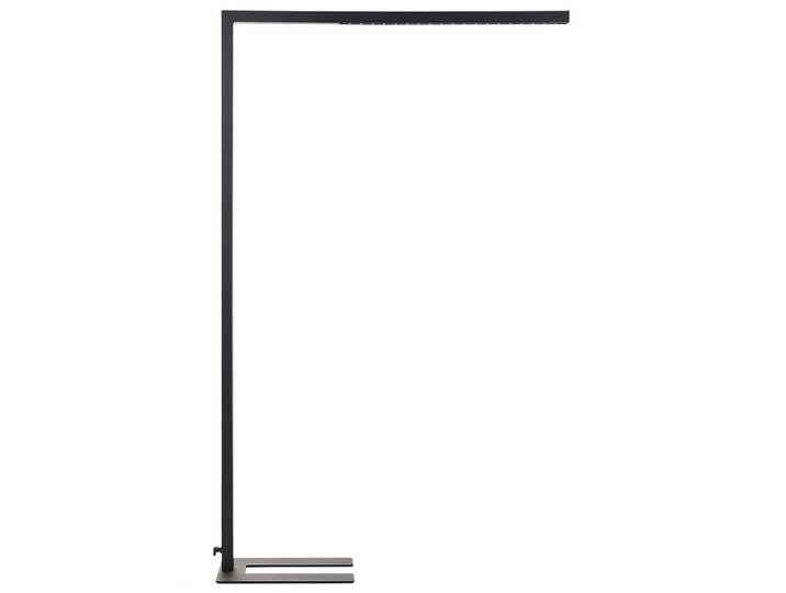 Beliani Stehlampe Mensa 30/121/194 cm, Schwarz, Metall, LED integriert, 121x194x30 cm, Lampen & Leuchten, Innenbeleuchtung, Stehlampen
