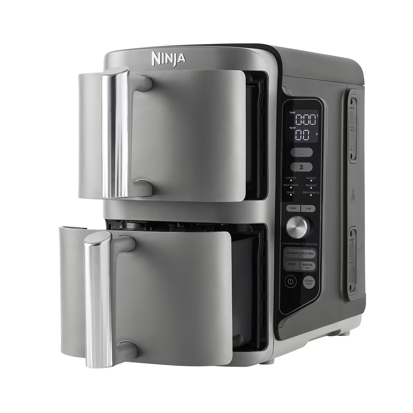 SharkNinja Ninja SL400EU Heißluftfritteuse Double Stack grau