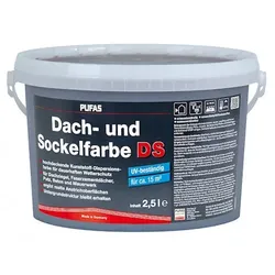 PUFAS Dach- + Sockelfarbe Anthrazit - 5 l Eimer