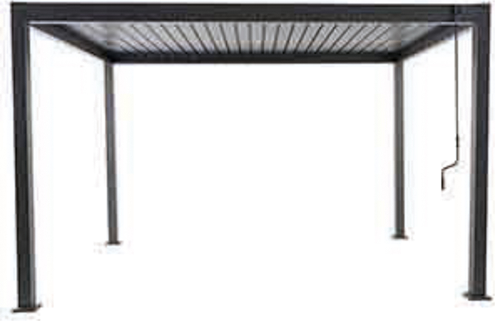 MWH Lino Aluminium Gartenpavillon, wetterbeständig, rostfrei und leicht aufzubauen