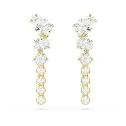 Swarovski Mesmera Ohrhänger, Verschiedene Schliffe, Weiß, Goldlegiert