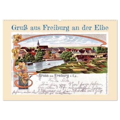 Gruß aus Freiburg an der Elbe (Wandkalender 2026 DIN A2 quer), CALVENDO Monatskalender