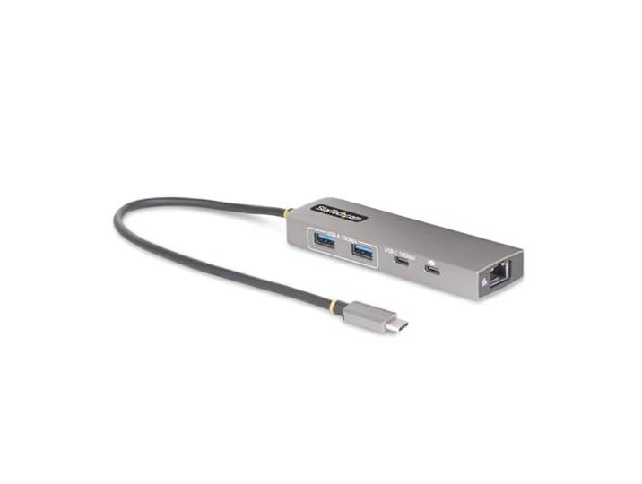 StarTech 3-Port USB-C Hub, 2,5Gbps Ethernet, 100W PD Pass-Through, 10Gbps