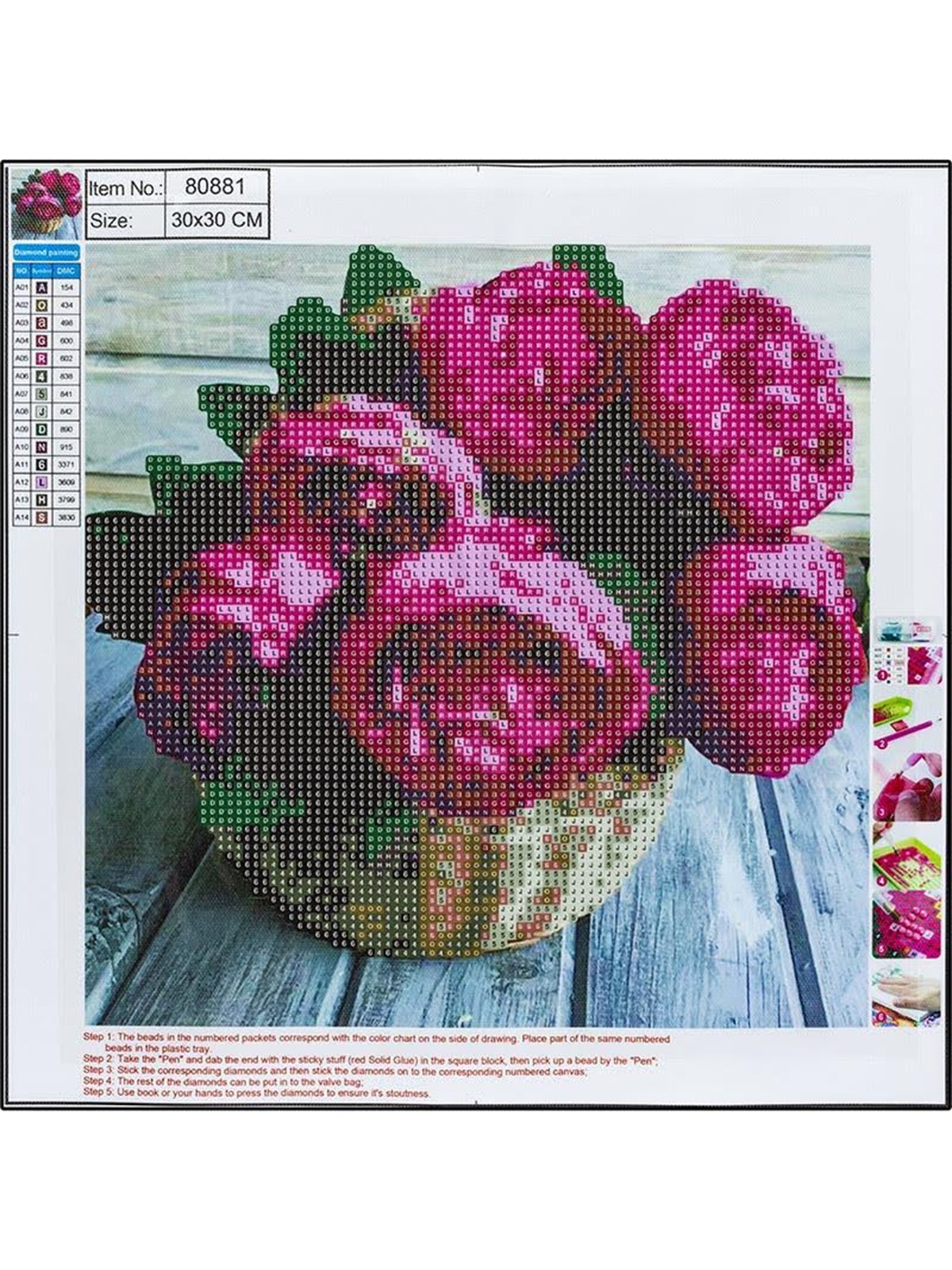 CENTRUM Diamond Painting 30*30cm. FLOWERS