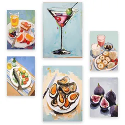 POSTER Set Mit 6 Essen A3 & A4 Rahmenlos